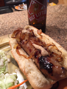 Kilt Lifter Brats paired with Kilt Lifter. Facebook photo credit: Barb Walters Harris